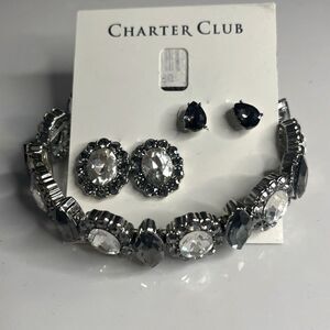 Charter Club Bracelet and Earring Set NWT Matching
